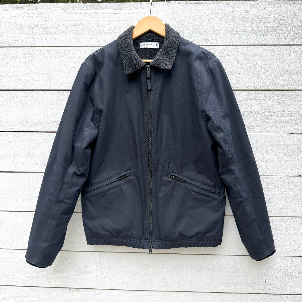 Men's Hill City Sherpa Lined Workwear Jacket, Size Medium, Navy